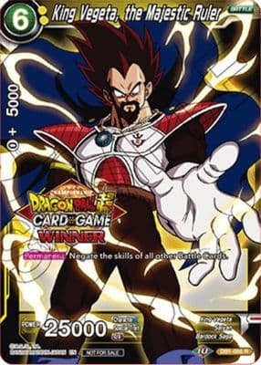King Vegeta, the Majestic Ruler (Winner Stamped)