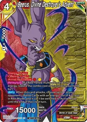 Beerus, Divine Destroyer's Advent (Zenkai Series Tournament Pack Vol.2 Winner)