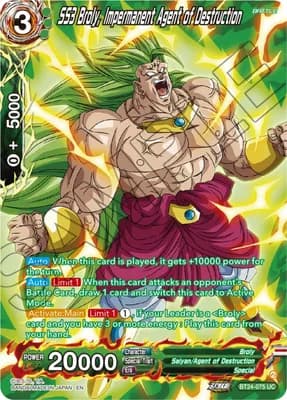 SS3 Broly, Impermanent Agent of Destruction (Collector Booster Silver)