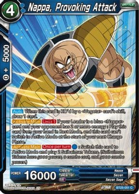 Nappa, Provoking Attack