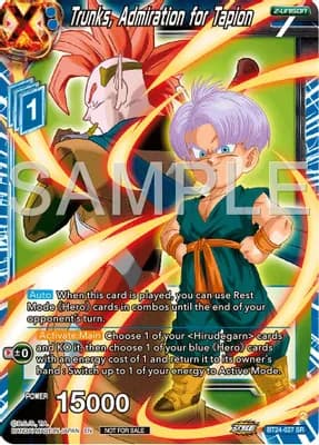 Trunks, Admiration for Tapion (Championship 2024 Finals Zenkai Pack)