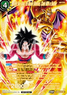 SS4 Son Goku Vs Nuova Shenron, Clash With a Soldier (Premium Alt-Art Set 2025 Vol.2)