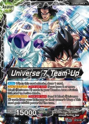Son Goku, Android 17, & Frieza // Universe 7 Team-Up