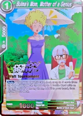 Bulma's Mom, Mother of a Genius (Dragon Brawl Draft Tournament Gold Stamped)