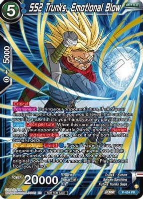 SS2 Trunks, Emotional Blow (Championship Selection Pack 2023 Vol.1) (Gold Stamped with Reflective Shatterfoil)