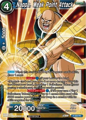 Nappa, Weak Point Attack (Zenkai Series Tournament Pack Vol.6)