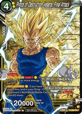 Prince of Destruction Vegeta, Final Attack (Zenkai Series Tournament Pack Vol.6) (Winner)