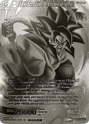 SS4 Son Goku, Defender of Life (2023 Offline Regionals Silver Print)
