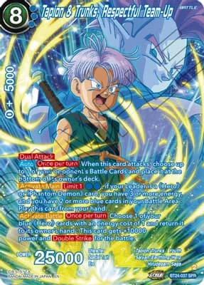 Tapion & Trunks, Respectful Team-Up (SPR)