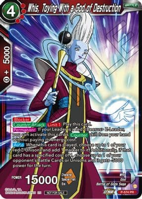 Whis, Toying With a God of Destruction (Zenkai Series Tournament Pack Vol.7)