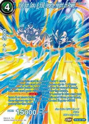 SSB Son Goku & SSB Vegeta, Height of Power (SPR)